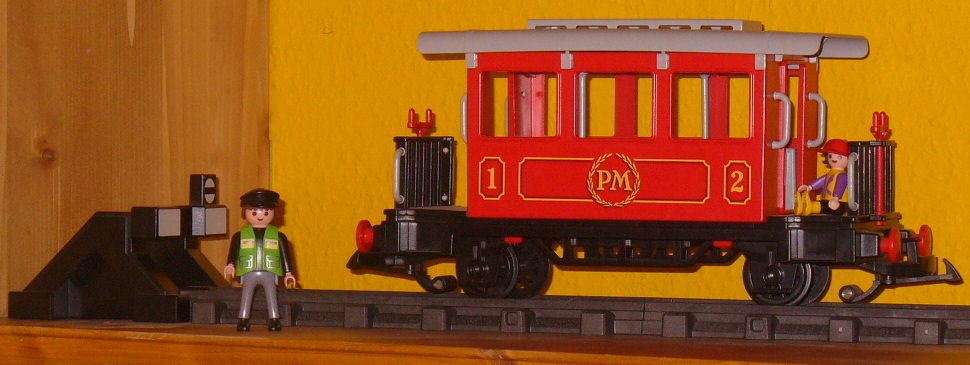 Playmobil Eisenbahn Waggon Containerwaggon aus Set 4085 für RC Train 