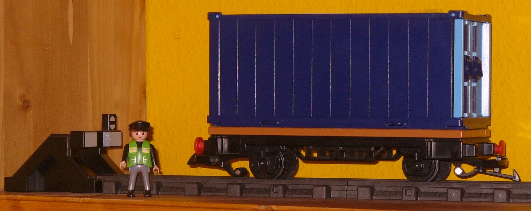Ladefläche Farbe braun  für Waggon Nr Playmobil Eisenbahn 4106 