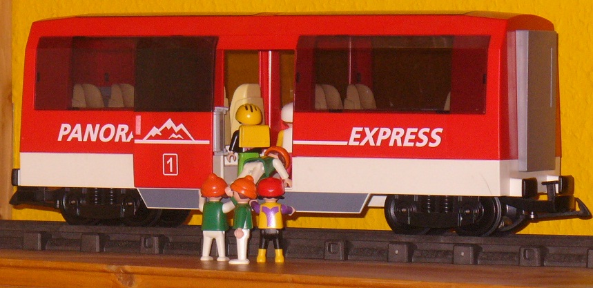 Playmobil Eisenbahn Waggon Panorama-Express 4124 für RC Train 